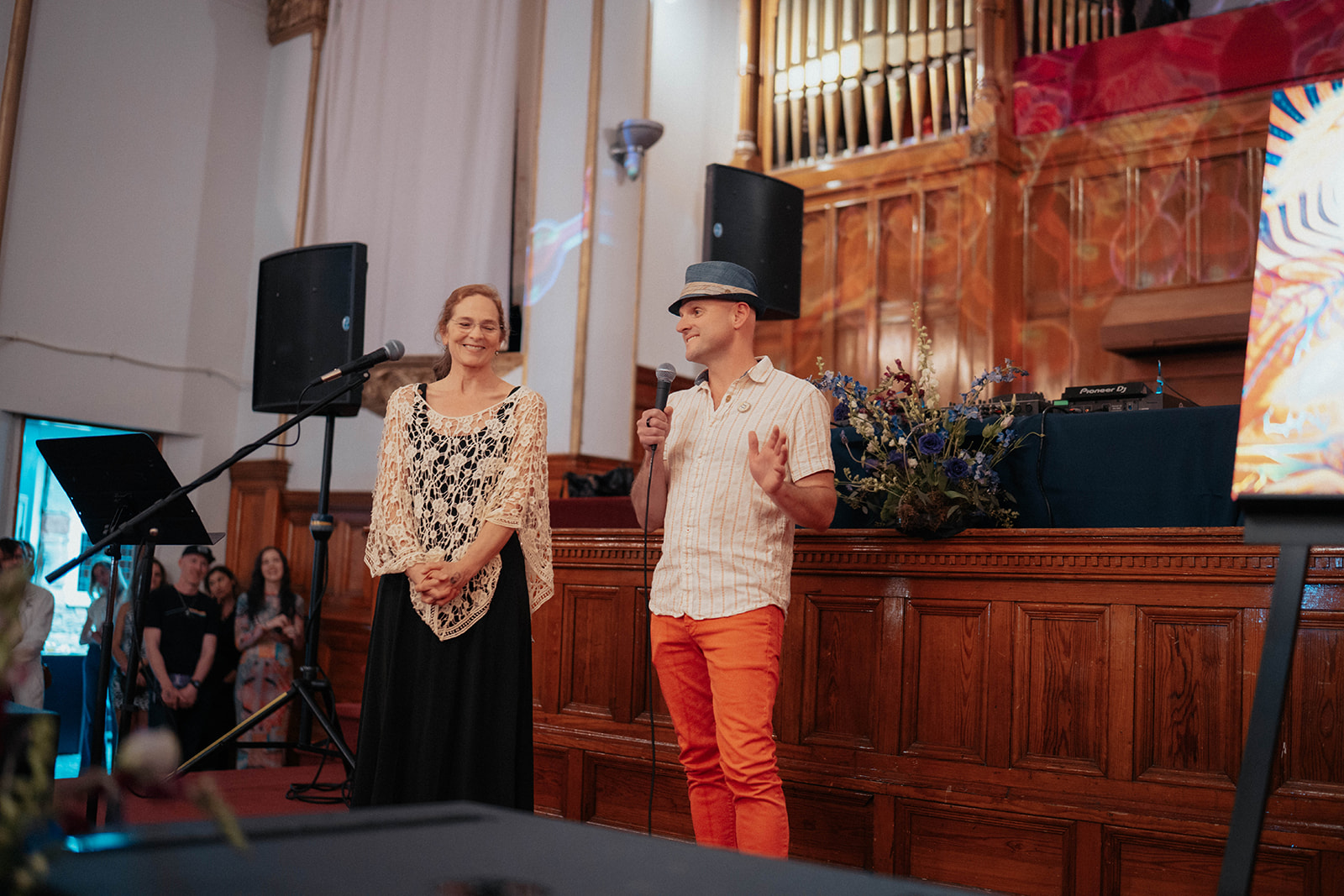 Wendy and Peter at Sasha Shulgin's 100th Birthday in Denver, June 2025.
